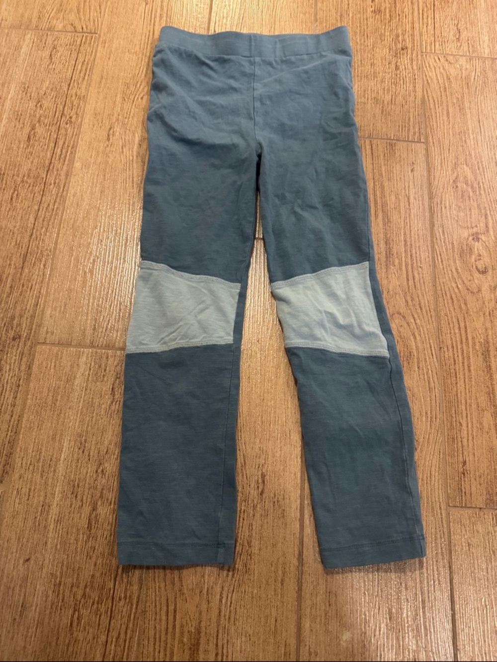 kate quinn Girls Blue Leggings with Light Blue Knee Panels